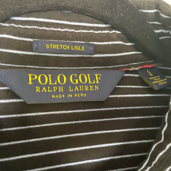 Polo Golf Ralph Lauren || Barnsley Resort || Blue Striped Polo Shirt || Size L - Picture 5 of 8